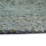 vidaXL Napperons 6 Pièces Vert olive Plain 38 cm Rond Jute