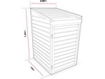 Cache-poubelle simple - 80 x 90 x 135 cm