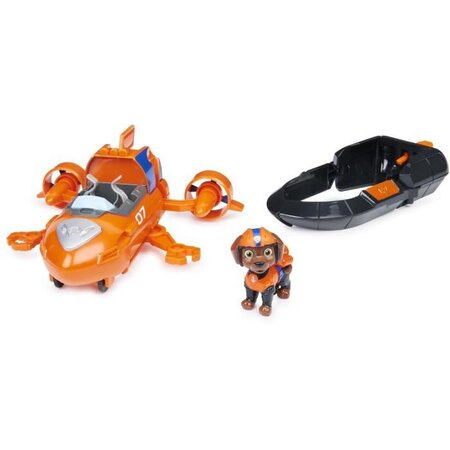Pat patrouille le film - bateau aeroglisseur pat patrouille - 6061910 - véhicule secours avec fonction transformation et figurine