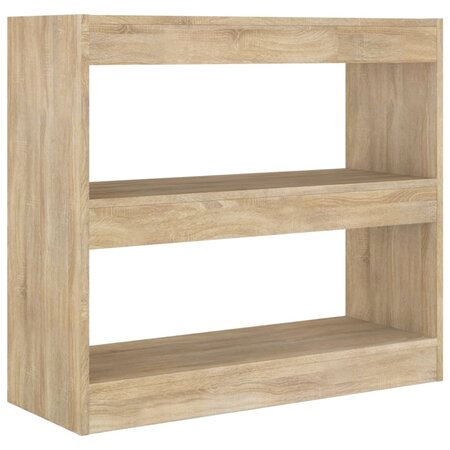 vidaXL Bibliothèque/Séparateur de pièce Chêne sonoma 80x30x72 cm