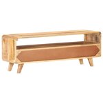 vidaXL Meuble TV 117x30x41 cm Bois de manguier massif brut