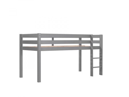 Lit Enfant Surélevé Pino 90x200cm Gris