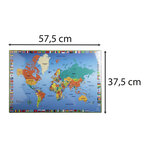 Sous-main Rigide Pvc Monde - 37 5x57 5 Cm - X 10 - Exacompta