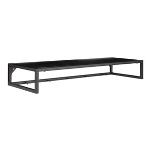 Étagère à chapeau murale noire 80 x 28 cm
