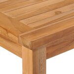vidaXL Ensemble de salle à manger de jardin 5 Pièces Bois de teck solide