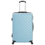 vidaXL Valise rigide 3 Pièces Bleu ABS
