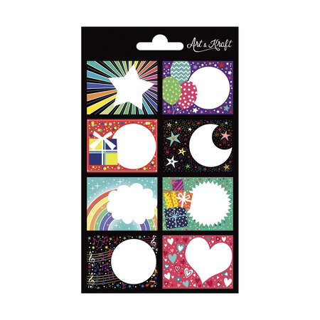 8 stickers x 2 planches - fête