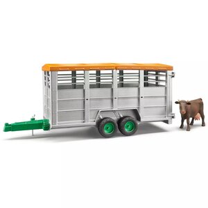 Bruder remorque à bétail avec 1 vache 1:16