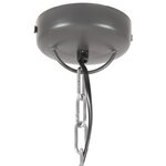 vidaXL Lampe suspendue industrielle 25 W Gris Rond Manguier 42 cm E27