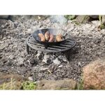 Grille en métal feu de camp