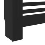vidaXL Cache-radiateur MDF Noir 78 cm