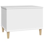 vidaXL Table basse Blanc 60x44 5x45 cm Bois d'ingénierie