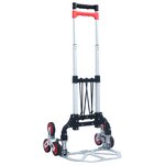 vidaXL Chariot d'escalier pliable 70 kg Aluminium Argenté