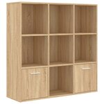 vidaXL Bibliothèque Chêne sonoma 98x30x98 cm Aggloméré