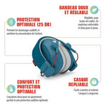 Casque antibruit pour enfant alpine muffy bleu  - 25db