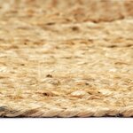 vidaXL Tapis fait à la main Jute Naturel 80x160 cm