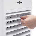 vidaXL Refroidisseur d’air mobile 3 en 1 Blanc et noir 61x31x27cm 65 W
