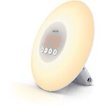 Philips hf3500/01 réveil lumineux - lumiere simulateur d'aube avec 10 réglages d'intensité lumineuse/alarme
