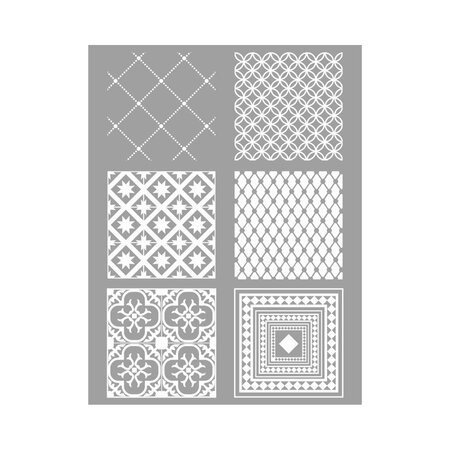 Silkscreen ecran de sérigraphie -  carreaux de ciment