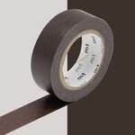 Masking tape unicolore - Marron - 1 5 cm x 7 m