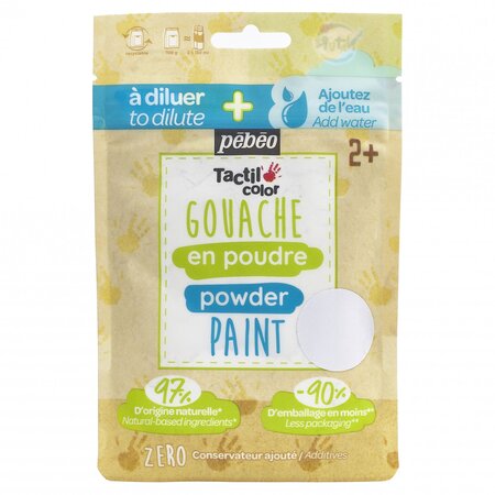 Gouache en poudre - 100 g - Blanc