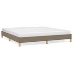vidaXL Cadre de lit Taupe 180x200 cm Tissu