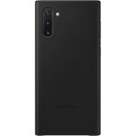 Coque cuir noir note10