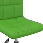 vidaXL Chaises à manger pivotantes lot de 2 vert similicuir