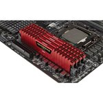 CORSAIR Mémoire PC LPX8GB - Vengeance DDR4DRAM (1x 8GB) - 2400MHz- PC4/19200 - Rouge (CMK8GX4M1A2400C16R)