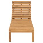 vidaXL Chaises longues 2 Pièces Bois de teck solide