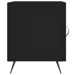 vidaXL Table de chevet noir 40x40x50 cm bois d’ingénierie