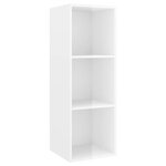 vidaXL Ensemble de meuble TV 3 Pièces Blanc brillant Aggloméré