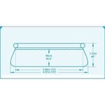 BESTWAY Kit Piscine ronde autoportante Ø4,57 x H1,22m
