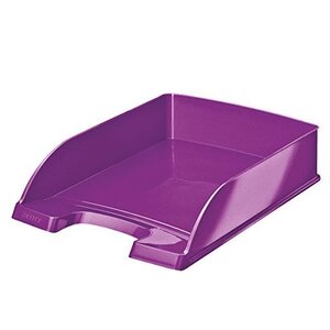 Corbeille à courrier plus wow a4 polystyrène violet leitz