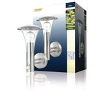Ranex lampe murale avec capteur pir 60 w chrome 5000.318