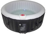Spa gonflable "saint tropez" - avec cercle flottant led - 4 places - noir