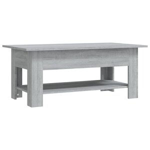 vidaXL Table basse Sonoma gris 102x55x42 cm Aggloméré