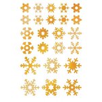 MAILDOR 855 gommettes Initial métallisées or, argent thème Noël assorties