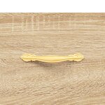 vidaXL Buffet haut Chêne sonoma 69 5x34x180 cm Bois d'ingénierie
