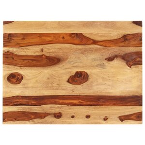 vidaXL Dessus de table Bois solide 25-27 mm 60x70 cm