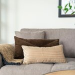 Coussin beige rectangulaire 30 x 60 cm