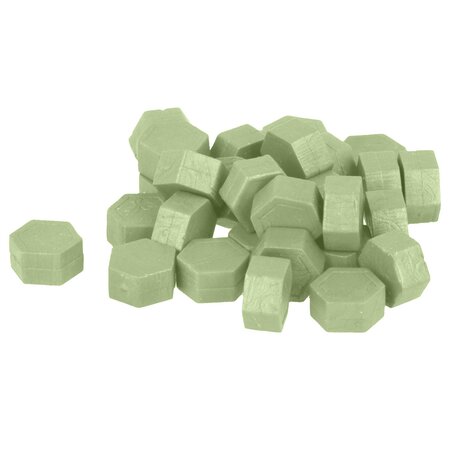 Perles de cire hexagonales 30 g - Vert clair