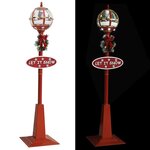 vidaXL Lampadaire de Noël avec Père Noël 175 cm LED