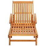 vidaXL Chaises longues 2 Pièces Bois d'acacia solide