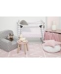 Tapis coton motif Z - rose - 120 x 160