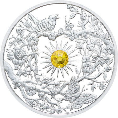 Pièce de monnaie en Argent 5 Dollars g 62.2 (2 oz) Millésime 2017 Four Seasons 2017 SPRING