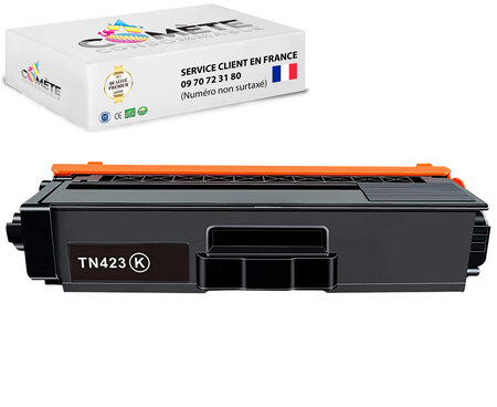 1 toner compatible avec brother tn423 noir
