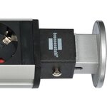 Brennenstuhl Multiprise TOWER POWER encastrable - 3 prises + 2 prises USB - avec 2m de câble