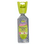 Peinture Diam's 3D 37 ml Pailleté Argenté