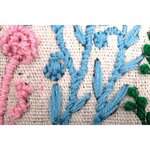 Kit de broderie - Fleurs et graminées - 13 5 cm